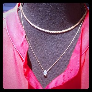 NWT Francesca’s double layer necklace